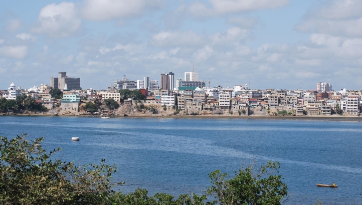 The city of Mombasa on the Indian Ocean has an estimated population of 1.2 million